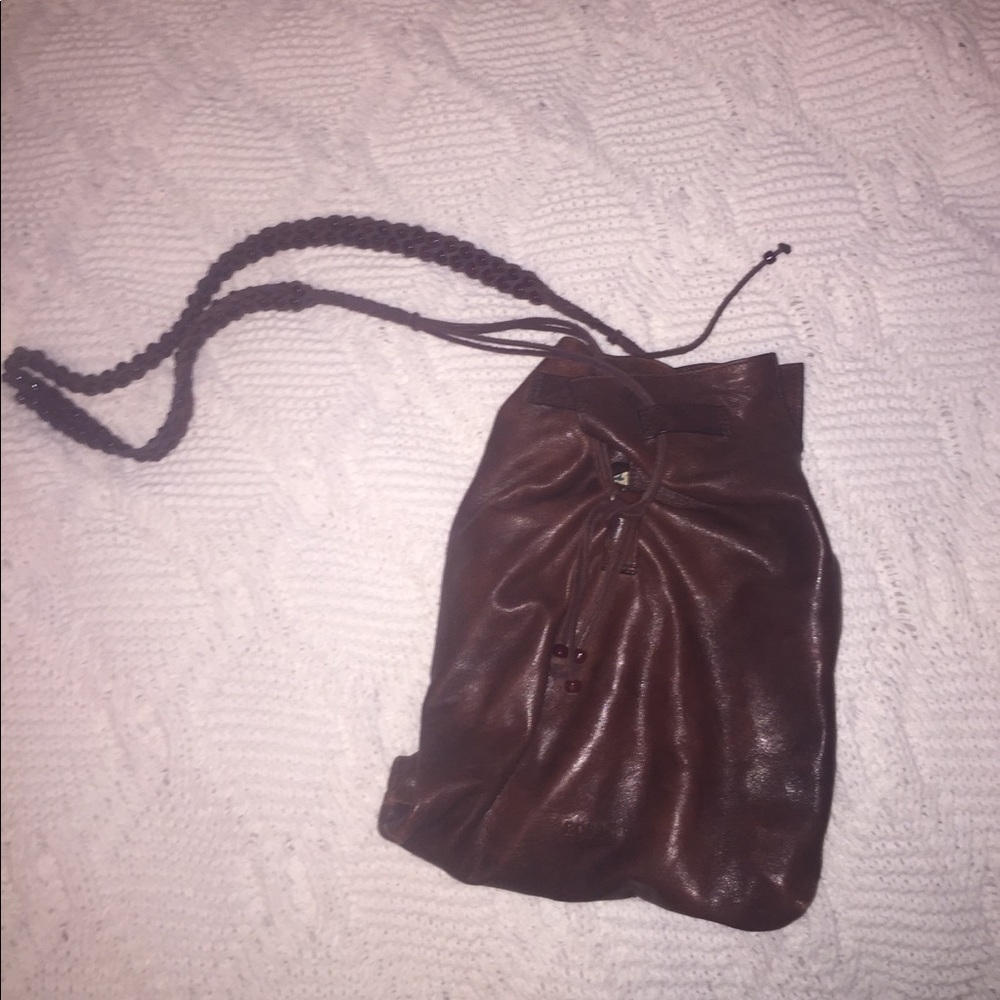 Hugo Boss brown leather purse